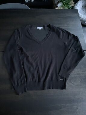 Calvin Klein Men's Black V-Neck Pullover Sweater